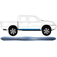 Reparație prag pentru Nissan Navara D22 1998-2005 / Stânga = Dreapta (simetric) 8901