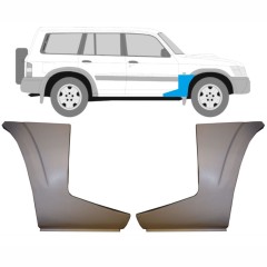 Reparație aripă față partea inferioară pentru Nissan Patrol Y61 GY61 1997-2009 / Stânga+Dreapta / Set 9625