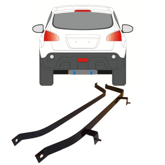 Cleme rezervor combustibil pentru Nissan Qashqai 2007-2013 16014
