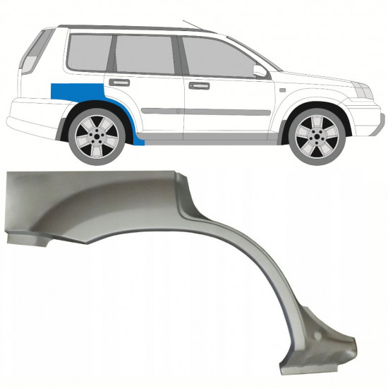 Reparație aripă spate pentru Nissan X-TRAIL 2001-2007 / Dreapta 10127