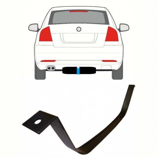 Cleme rezervor combustibil pentru Skoda Octavia 2 2004-2013 10164