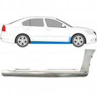 Reparație prag + aripă față pentru Skoda Octavia 2004-2013 / Dreapta 11176