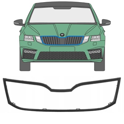 Ramă grilă față pentru Skoda Octavia III 2017-2020 16207