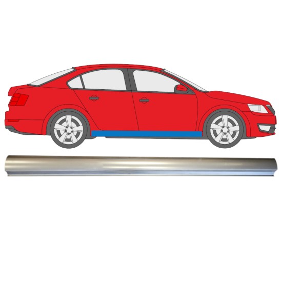 Reparație prag partea inferioară pentru Skoda Octavia III 2013-2020 / Dreapta 14825 Reparație prag partea inferioară pentru Skoda Octavia III 2013-2020 / Dreapta 14825