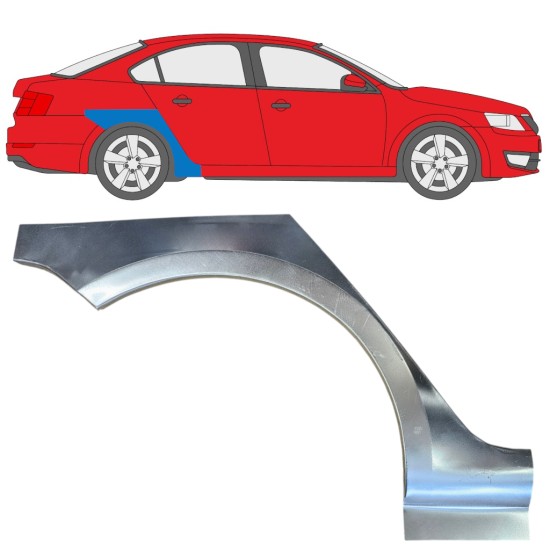 Reparație aripă spate pentru Skoda Octavia III 2013-2020 / Dreapta 15862