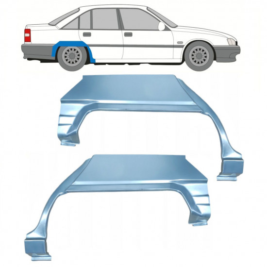 Reparație aripă spate pentru Opel Omega A 1986-1993 / Stânga+Dreapta / Set 9803