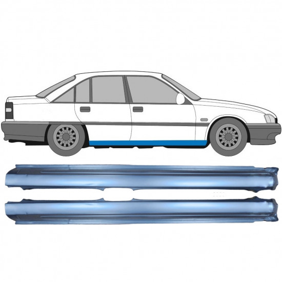 Reparație prag pentru Opel Omega A 1986-1993 / Stânga+Dreapta / Set 9782