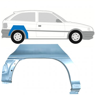 OPEL ASTRA 1991-2002 3 UŞĂ SEGMENT REPARAȚIE ARIPĂ SPATE / DREAPTA