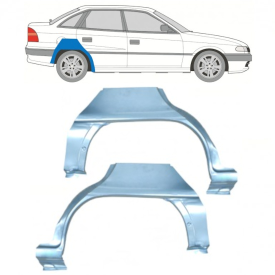 Reparație aripă spate pentru Opel Astra 1991-2002 / Stânga+Dreapta / SEDAN / Set 10406