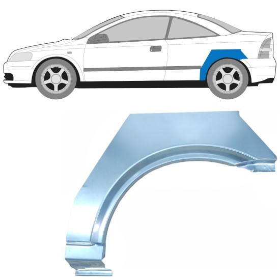 Reparație aripă spate pentru Opel Astra G 1998-2009 / Stânga / COUPE 15960