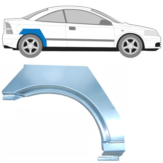 Reparație aripă spate pentru Opel Astra G 1998-2009 / Dreapta / COUPE 15959