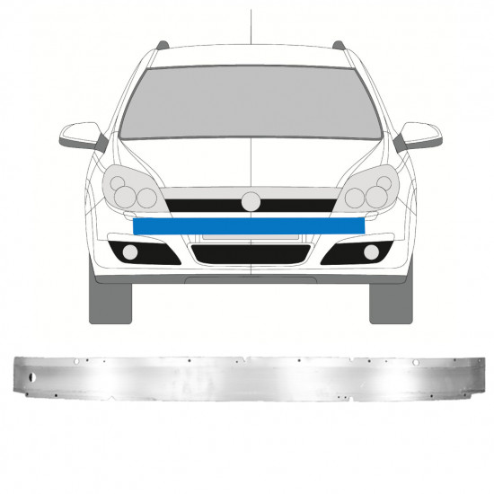 OPEL ASTRA H 2003-2014 BARA DE PROTECȚIE FAȚĂ BARA TRANSVERSALĂ DE ÎNTĂRIRE A BAREI DE PROTECȚIE