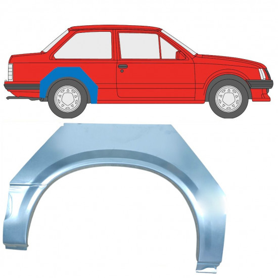 Reparație aripă spate pentru Opel Corsa A 1982-1993 / Dreapta 11018