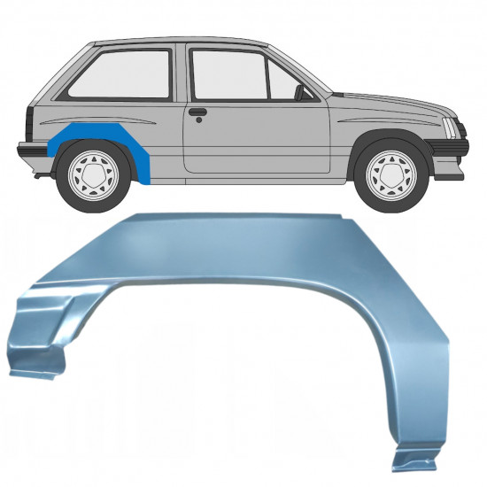 Reparație aripă spate pentru Opel Corsa A 1982-1993 / Dreapta 7701