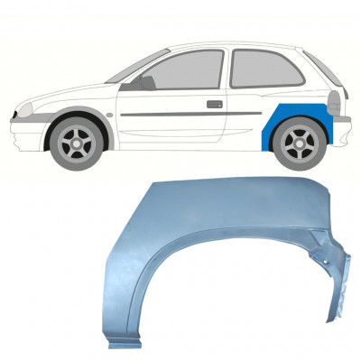 OPEL CORSA B 1993-2001 3 UŞĂ SEGMENT REPARAȚIE ARIPĂ SPATE / STÂNGA