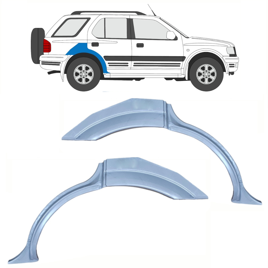 Reparație Aripă Spate Pentru Opel Frontera B 1999-2002 / Stânga+Dreapta / Set 10375