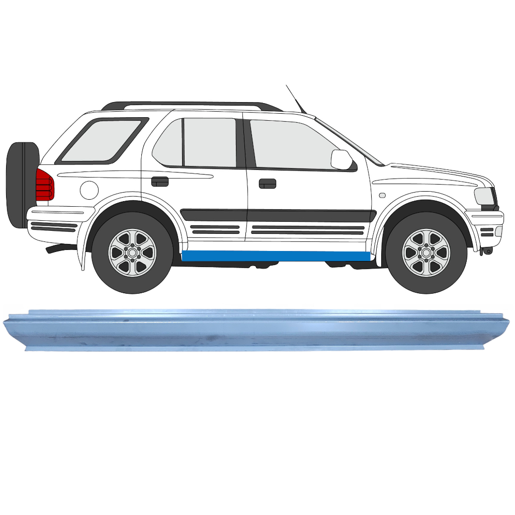 Reparație Prag Pentru Opel Frontera 1998-2002 / Stânga = Dreapta (Simetric) 6883