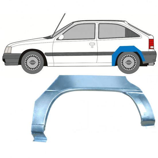 Reparație aripă spate pentru Opel Kadett 1984-1993 / Stânga 7362