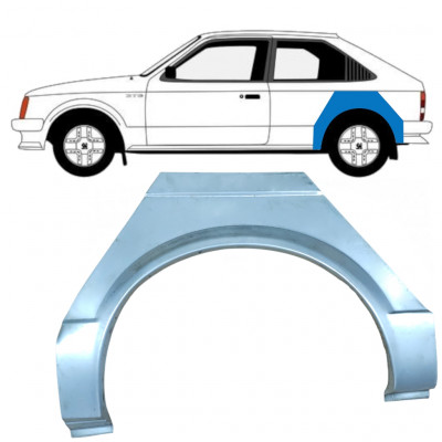 OPEL KADETT D 1979-1984 3 UŞĂ SEGMENT REPARAȚIE ARIPĂ SPATE / STÂNGA