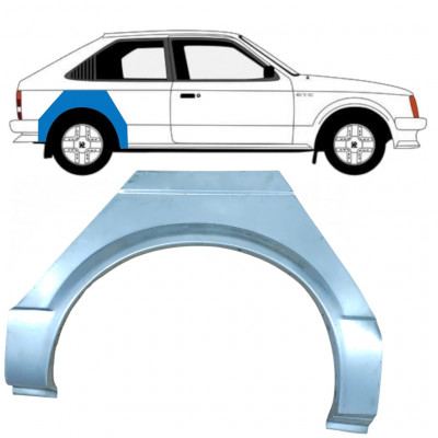 OPEL KADETT D 1979-1984 3 UŞĂ SEGMENT REPARAȚIE ARIPĂ SPATE / DREAPTA