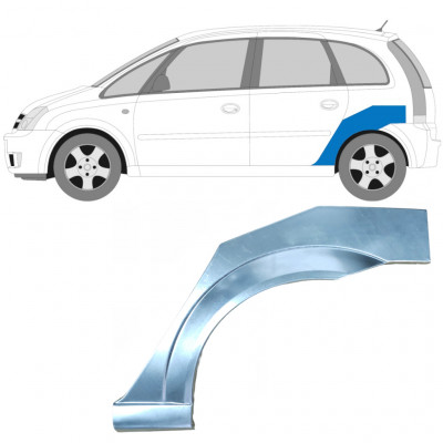 OPEL MERIVA 2003-2010 SEGMENT REPARAȚIE ARIPĂ SPATE / STÂNGA