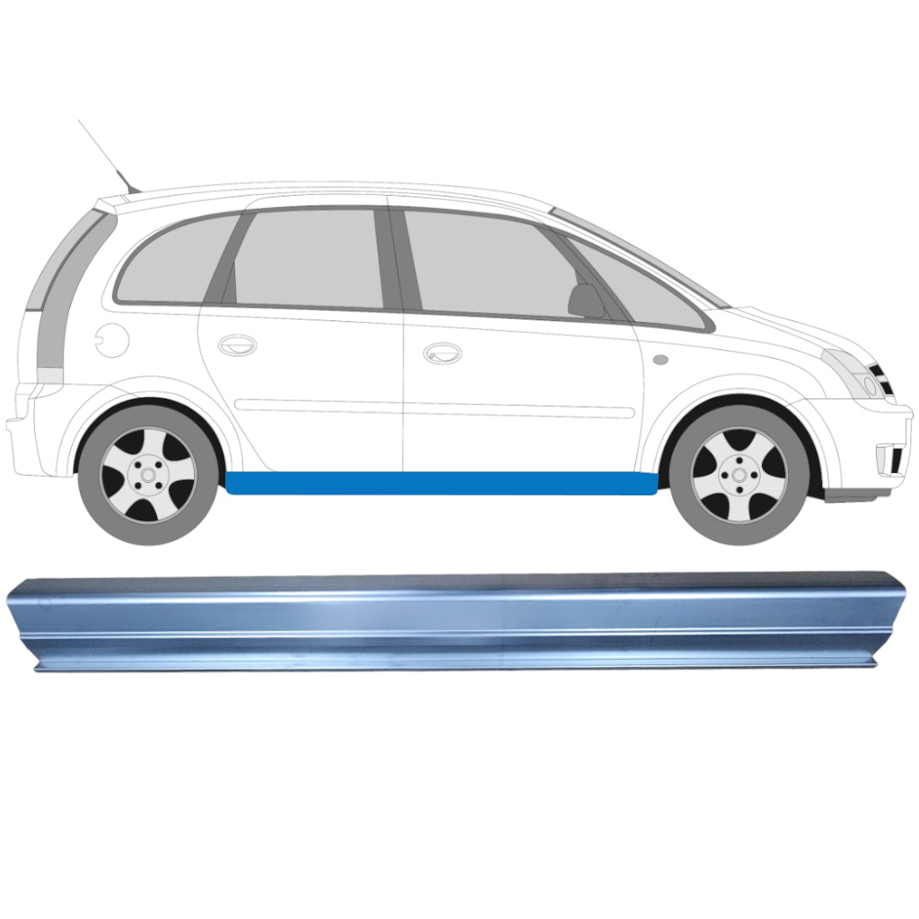 Reparație Prag Pentru Opel Meriva 2003-2010 / Stânga = Dreapta (Simetric) 6884