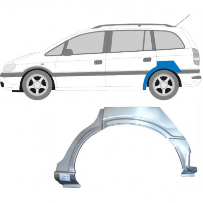 OPEL ZAFIRA 1999-2005 SEGMENT REPARAȚIE ARIPĂ SPATE / STÂNGA