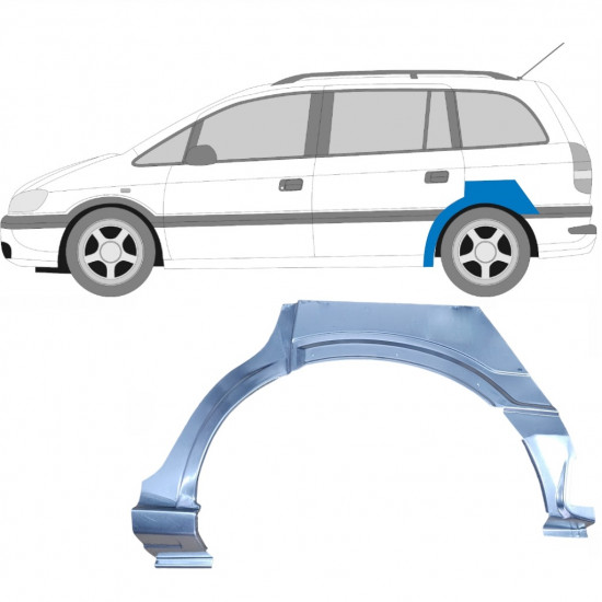 Reparație aripă spate pentru Opel Zafira 1999-2005 / Stânga 6889