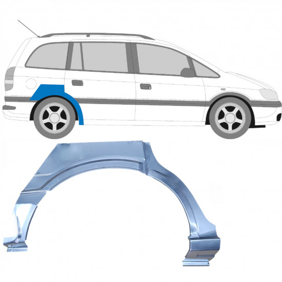 Reparație aripă spate pentru Opel Zafira 1999-2005 / Dreapta 6888