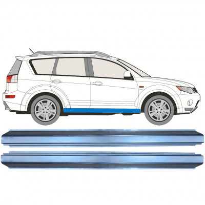 Reparație prag pentru Mitsubishi Outlander 2007-2012 / Stânga = Dreapta (simetric) / Set 10144