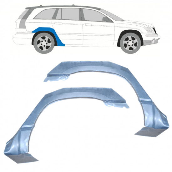 Reparație aripă spate pentru Chrysler Pacifica 2003-2007 / Stânga+Dreapta / Set 9970