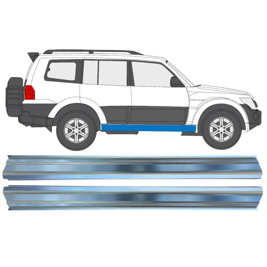 Reparație prag pentru Mitsubishi Pajero 2006-2021 / Stânga+Dreapta / Set 16351