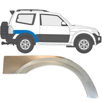 Reparație aripă spate pentru Mitsubishi Pajero 2006-2021 / Dreapta 14837