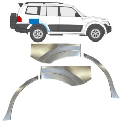 Reparație aripă spate pentru Mitsubishi Pajero 2006-2021 / Stânga+Dreapta / Set 14842