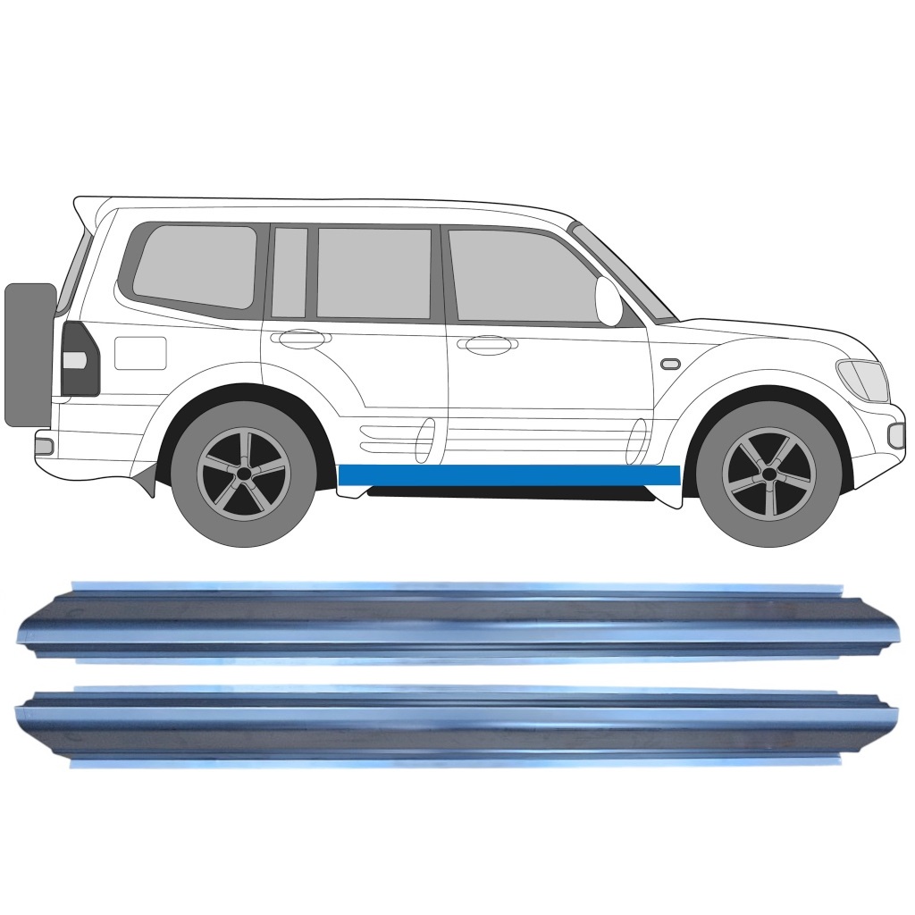 Reparație Prag Pentru Mitsubishi Pajero 1999-2006 / Set 11362