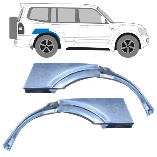 Reparație aripă spate pentru Mitsubishi Pajero 1999-2006 / Stânga+Dreapta / Set 9674