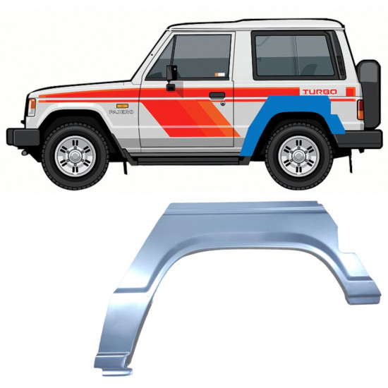 Reparație aripă spate pentru Mitsubishi Pajero 1982-1992 / Stânga /  6065