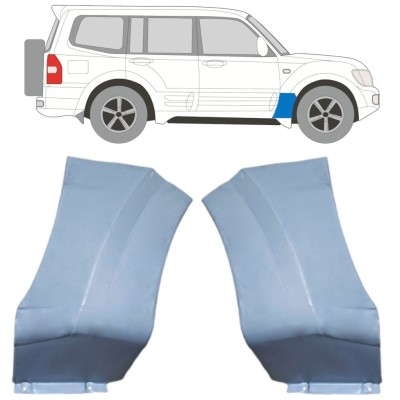 Panou de reparație aripă față pentru Mitsubishi Pajero 1999-2006 / Stânga+Dreapta / Set 16903