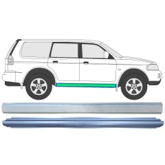 Reparație prag interior + exterior pentru Mitsubishi Pajero Sport 1996-2008 / Stânga = Dreapta (simetric) / Set 14873