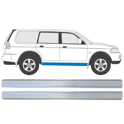 Reparație prag interior pentru Mitsubishi Pajero Sport 1996-2008 / Stânga+Dreapta / Set 14872