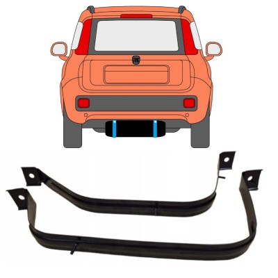 Cleme rezervor combustibil pentru Fiat Panda 2012- 15028