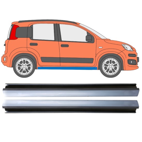 Reparație prag pentru Fiat Panda 2012- / Stânga+Dreapta / Set 14971