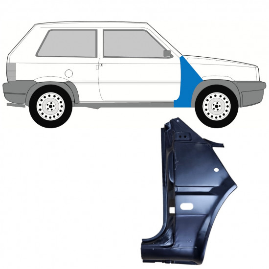 FIAT PANDA 1980-2002 PANOU REPARATIE ARIPA FAȚĂ / DREAPTA