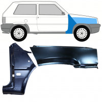 Panou de reparație aripă față pentru Fiat Panda 1980-2002 / Dreapta / Set 11816