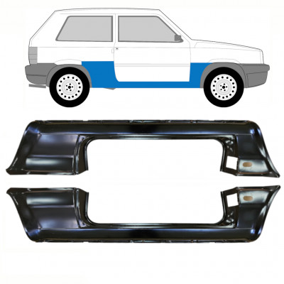 Reparație prag pentru Fiat Panda 1980-2002 / Stânga+Dreapta / Set 10756