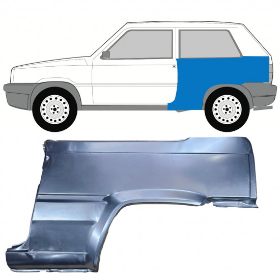 Reparație aripă spate pentru Fiat Panda 1980-2002 / Stânga 11815