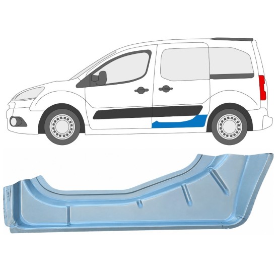 Reparație prag ușă culisantă pentru Citroen Berlingo 2008-2018 / Stânga 17071