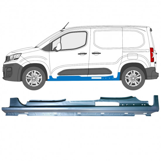 Prag complet pentru Peugeot Partner 2018-2023 / Stânga 12876