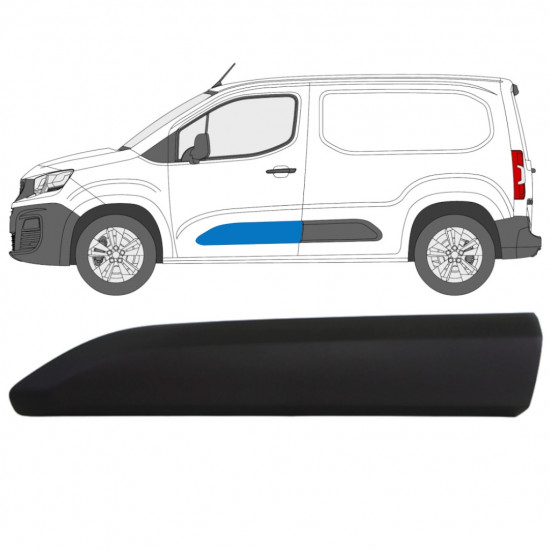 Bandou lateral ușă pentru Peugeot Partner 2018-2023 / Stânga 12985