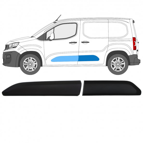 Bandou lateral pentru Citroen Berlingo 2018-2023 / Stânga / Set 13386